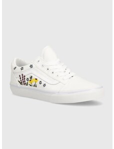 Παιδικά πάνινα παπούτσια Vans JN Old Skool χρώμα: άσπρο