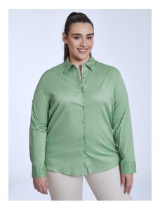 Celestino Βαμβακερό πουκάμισο πρασινο ανοιχτο για Γυναίκα