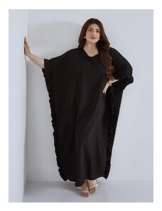 Celestino Oversized φόρεμα με βολάν μαυρο για Γυναίκα