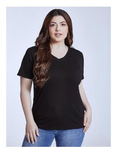 Celestino T-shirt με βαμβάκι μαυρο για Γυναίκα