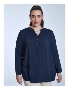 Celestino Oversized ασύμμετρη μπλούζα σκουρο μπλε για Γυναίκα