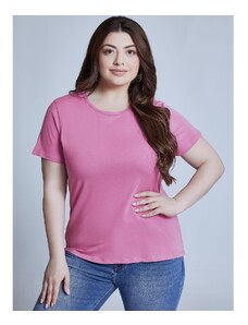 Celestino T-shirt με βαμβάκι μωβ ανοιχτο για Γυναίκα