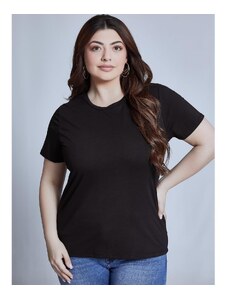 Celestino T-shirt με βαμβάκι μαυρο για Γυναίκα