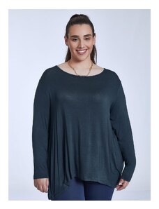 Celestino Oversized πλεκτή μπλούζα σκουρο μπλε για Γυναίκα