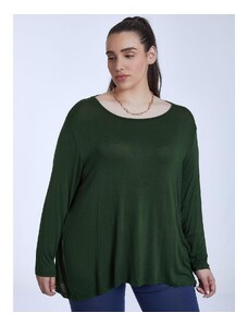 Celestino Oversized πλεκτή μπλούζα πρασινο σκουρο για Γυναίκα