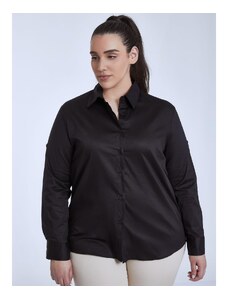 Celestino Βαμβακερό πουκάμισο μαυρο για Γυναίκα