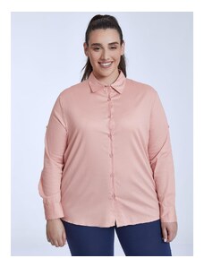 Celestino Βαμβακερό πουκάμισο σκουρο ροζ για Γυναίκα
