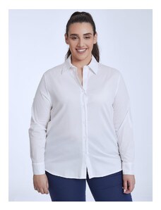 Celestino Βαμβακερό πουκάμισο λευκο για Γυναίκα