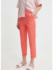 Παντελόνι Sisley χρώμα: πορτοκαλί
