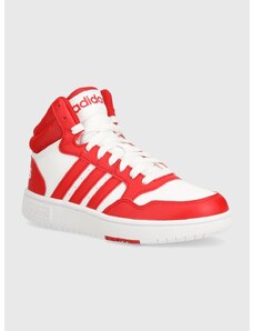 Παιδικά αθλητικά παπούτσια adidas Originals HOOPS 3.0 MID K χρώμα: κόκκινο