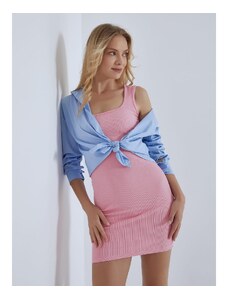 Celestino Mini φόρεμα με βαμβάκι ροζ για Γυναίκα