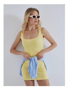 Celestino Mini φόρεμα με βαμβάκι κιτρινο για Γυναίκα