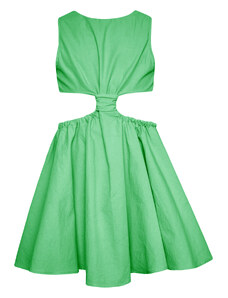 Islandboutique Monochrome Party 60's Dress Kid Green