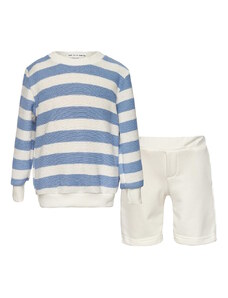 Islandboutique TC SAILING AWAY SET W/STRIPED KNITTED LONG SLEEVE TOP & SHORTS Striped