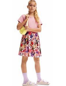 Παιδικό φόρεμα Desigual χρώμα: ροζ