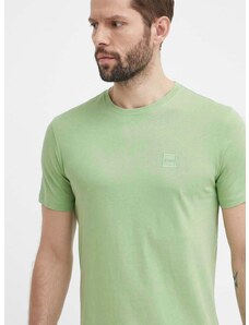 Βαμβακερό μπλουζάκι Boss Orange ανδρικό, χρώμα: πράσινο, 50508584