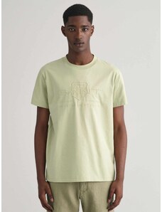 Gant T-shirt κανονική γραμμή milky matcha βαμβακερό