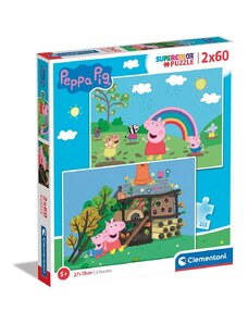 Clementoni Παιδικό Παζλ Supercolor Peppa Pig 2x60 τμχ