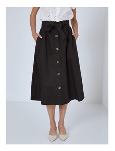 Celestino Midi φούστα με διακοσμητικά κουμπιά μαυρο για Γυναίκα