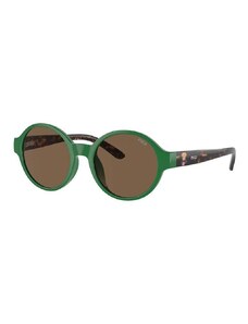 Παιδικά γυαλιά ηλίου Polo Ralph Lauren χρώμα: πράσινο, 0PP9508U