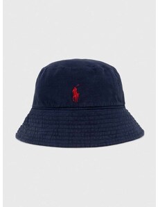 Λινό καπέλο Polo Ralph Lauren χρώμα: ναυτικό μπλε, 455938465