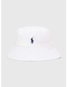 Λινό καπέλο Polo Ralph Lauren χρώμα: άσπρο, 455938465