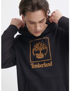 Μπλούζα Timberland χρώμα: μαύρο, με κουκούλα, TB0A5QV60011