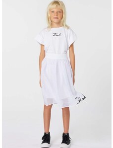 Παιδική φούστα Karl Lagerfeld χρώμα: άσπρο