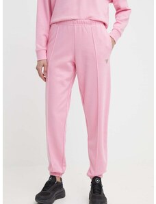 Παντελόνι φόρμας Guess SKYLAR χρώμα: ροζ, V4GB09 K8802