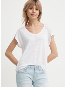 Λευκό μπλουζάκι Pepe Jeans LOTTIE χρώμα: άσπρο, PL505821