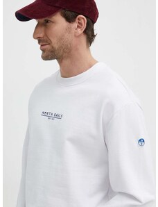Βαμβακερή μπλούζα North Sails χρώμα: άσπρο, 691226