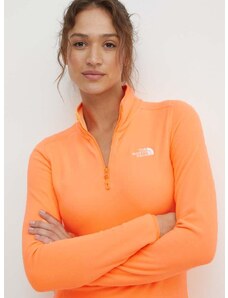 Αθλητική μπλούζα The North Face 100 Glacier χρώμα: πορτοκαλί, NF0A855MO041