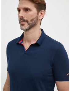 Βαμβακερό μπλουζάκι πόλο Paul&Shark χρώμα: ναυτικό μπλε, 24411624