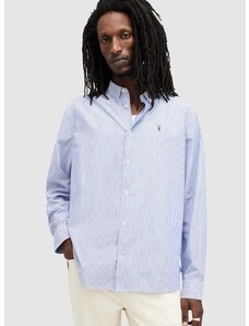 Βαμβακερό πουκάμισο AllSaints HILLVIEW LS SHIRT ανδρικό, MS513Z