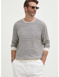 Λινό πουλόβερ Pepe Jeans MYSTIC χρώμα: μπεζ, PM702423