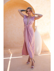 Joy Fashion House Virtual μίντι φόρεμα με σατέν όψη dusty pink