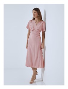 Celestino Κρουαζέ midi μονόχρωμο φόρεμα ροζ για Γυναίκα