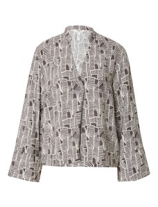 OBJECT Μπλούζα 'DAYA' ανθρακί / λευκό