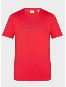 Gant T-shirt κανονική γραμμή κόκκινο βαμβακερό