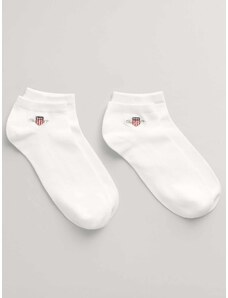 Gant Κάλτσες δύο τεμαχίων λευκές βαμβακερές