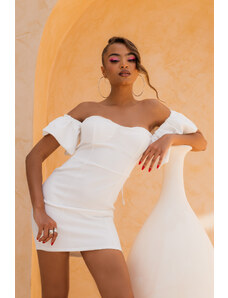 Joy Fashion House Dustin μίνι φόρεμα λευκό