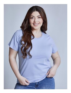 Celestino T-shirt με βαμβάκι γαλαζιο για Γυναίκα