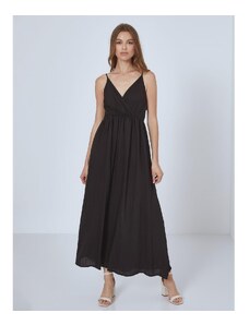 Celestino Μονόχρωμο φόρεμα με τιράντες μαυρο για Γυναίκα
