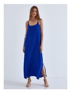 Celestino Maxi φόρεμα με χιαστί πλάτη μπλε ελεκτρικ για Γυναίκα