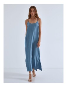 Celestino Maxi φόρεμα με χιαστί πλάτη μπλε ραφ για Γυναίκα