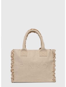 Τσάντα Pinko χρώμα: μπεζ, 100782 A1X1