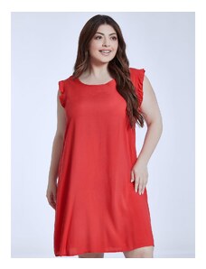 Celestino Μονόχρωμο αμάνικο φόρεμα κοκκινο για Γυναίκα