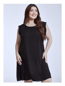 Celestino Μονόχρωμο αμάνικο φόρεμα μαυρο για Γυναίκα