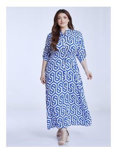 Celestino Maxi φόρεμα με εσωτερικό κορδόνι μπλε για Γυναίκα