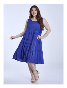 Celestino Μονόχρωμο midi φόρεμα μπλε ελεκτρικ για Γυναίκα